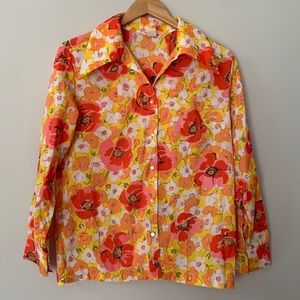 Vintage Laura Mae button up blouse